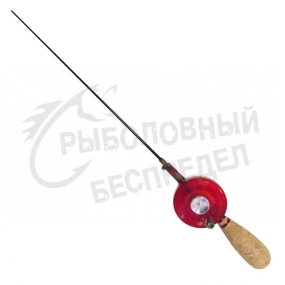 Удочка зимняя ручной работы Денисов закрытая d-50mm красная