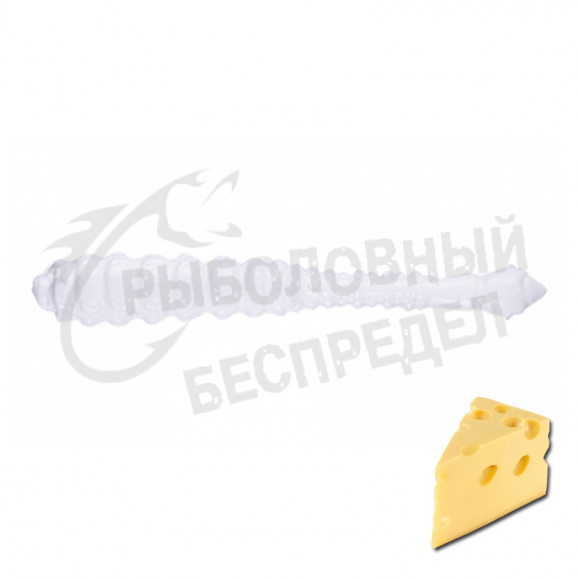 Силиконовая приманка Ojas Bony Leech Soft Winter 48mm White (fluo) Cheese