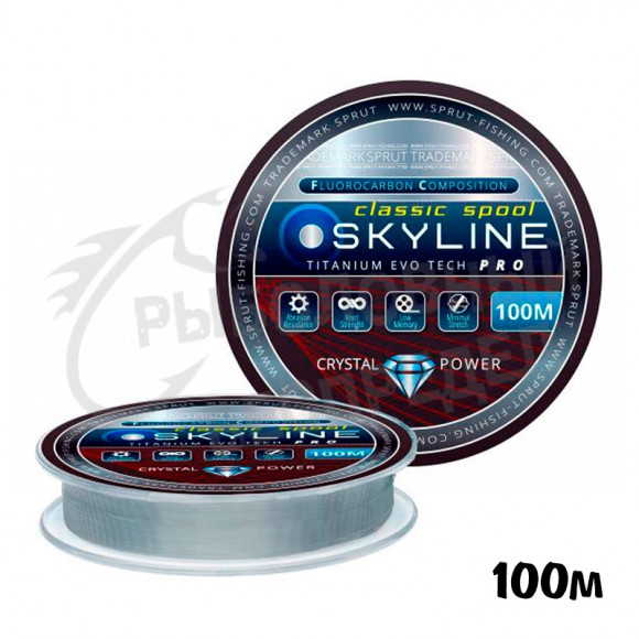 Леска Sprut SKYLINE Evo Tech CLASSIC Titan 0.405mm 14.25kg 100m