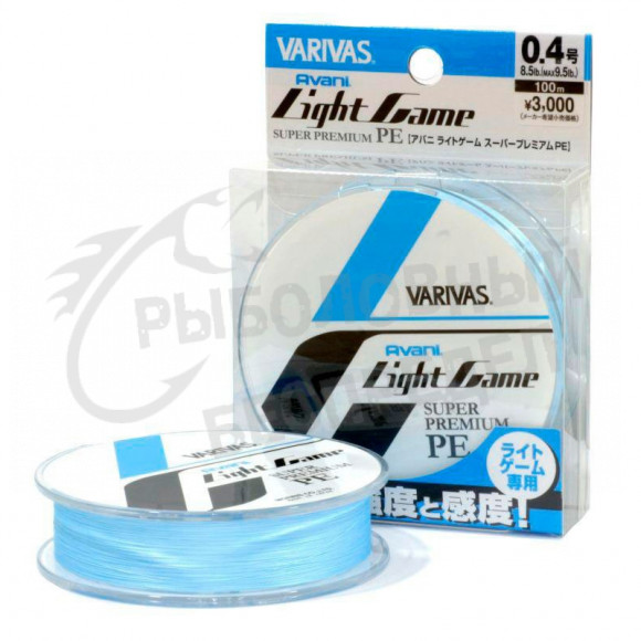 Плетеный шнур Varivas Avani Light Game Super Premium PE Blue #0.2 150m