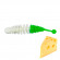 Мягкая приманка Trout HUB Tanta 2.4" #217 White + Green сыр