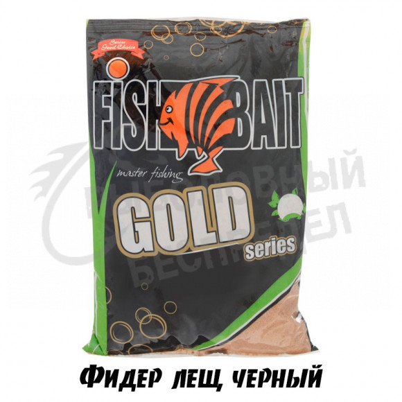 Прикормка FishBait GOLD Фидер Лещ Черный 1кг