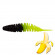 Мягкая приманка Trout HUB Plamp 2.8" #211 Black + LimonUV банан