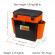 Рыболовный зимний ящик двухсекционный Helios FishBox 19л оранжевый