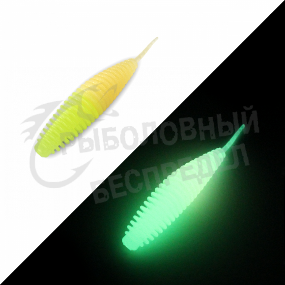 Мягкая приманка GarPRO Larva Glow 70mm 017 сыр