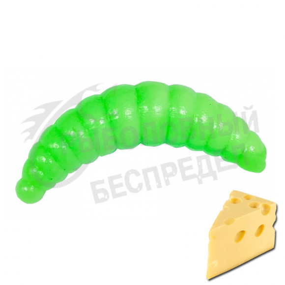 Мягкая приманка Neon 68 Trout Maggot super floating 1.5'' фисташка сыр