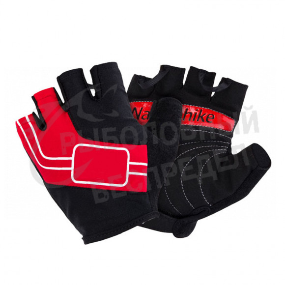 Перчатки NATUREHIKE NH Half Finger Cycling Gloves (Red) (L)