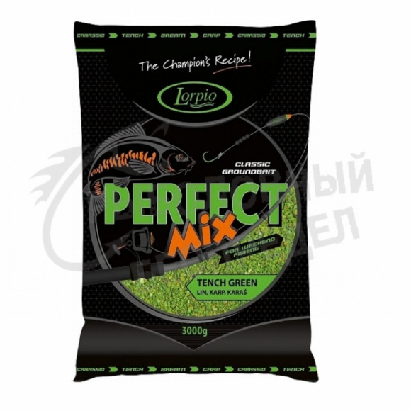 Прикормка Lorpio Perfect Mix Tench Green 3000g