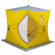 Палатка зимняя утепл. Куб 1,8х1,8 yellow-gray Helios (HS-ISCI-180YG)