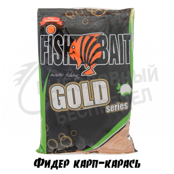 Прикормка FishBait GOLD Фидер Карп - Карась 1кг