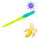 Мягкая приманка Trout HUB Flat Worm 3.1" #200 BlueUV (PAL) + LimonUV банан