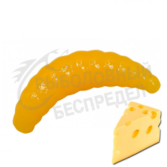 Мягкая приманка Trout Zone Maggot 1.6" cheesy сыр