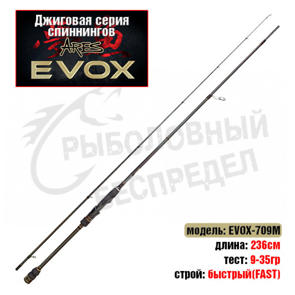 Спиннинг Ares Evox 709M 9-35гр