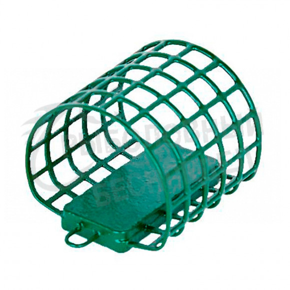 Кормушка фидерная сетка металл Allvega Agidel 60мл-40g р-р L Green