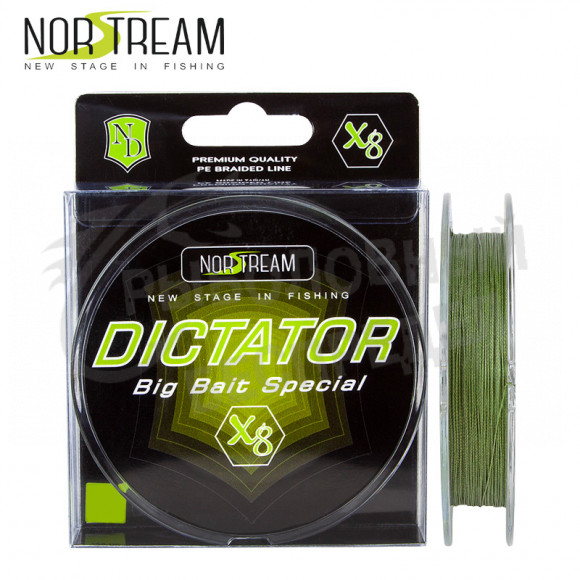 Плетеный шнур Norstream Dictator AR 8X #3.0 130 м цв. green