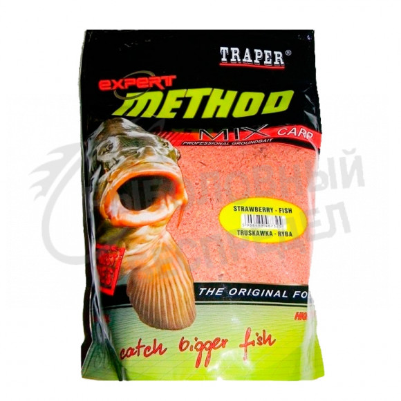 Прикормка Traper Method Mix Земляника-Рыба 1кг art.00121