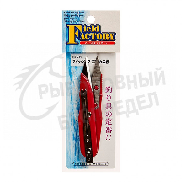 Кусачки для лески FIELD FACTORY Fishing Multipurpose Crab Scissors KS-214 Red