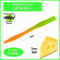 Мягкая приманка Trout HUB Flat Worm 3.1" #216 Chartreuse + Orange сыр