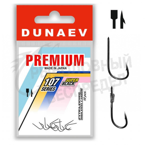 Крючок одинарный Dunaev Premium 107 #12