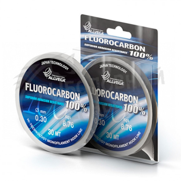 Леска Allvega FX Fluorocarbon 100% Clear 30m 0.40mm 12.56kg