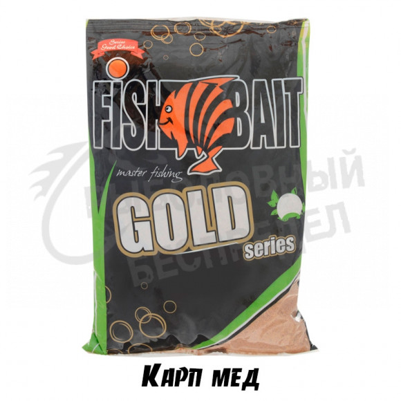 Прикормка FishBait GOLD Карп Мед 1кг