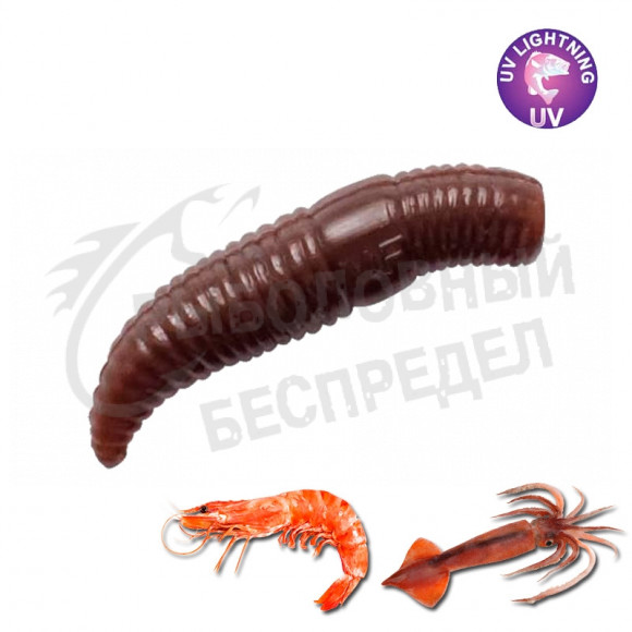 Crazy Fish MF Baby Worm 1.2" Floating TPR 65-30-100-7-EF креветка+кальмар цв.100