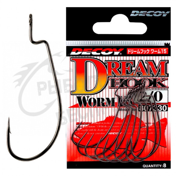 Крючок офсетный Decoy Dream Hook Worm 15 #2-0