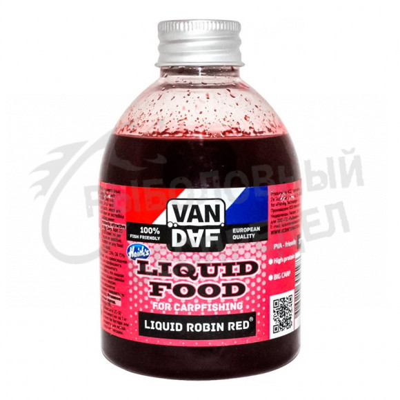 Карповое жидкое питание Van Daf Liquid Robin Red Жидкий Робин-Рэд 300ml