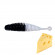 Мягкая приманка Trout HUB Tanta 2.4" #212 Black + White сыр