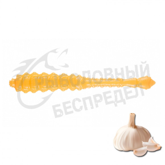 Силиконовая приманка Ojas Bony Leech Soft Winter 48mm Orange (fluo) Garlic