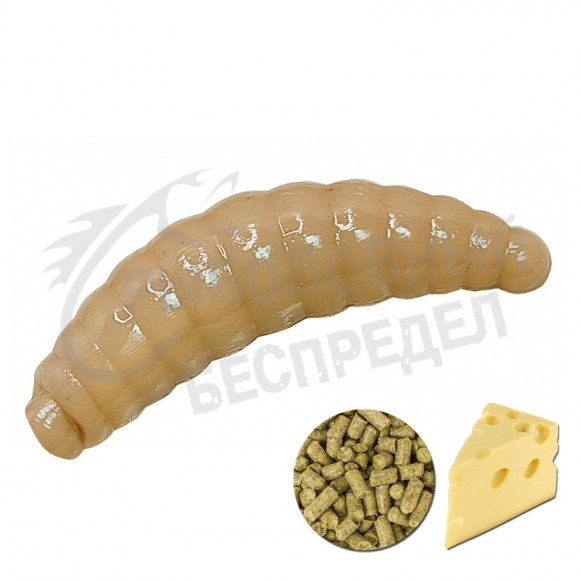 Мягкая приманка Trout Zone Maggot 1.6" пеллетс сыр