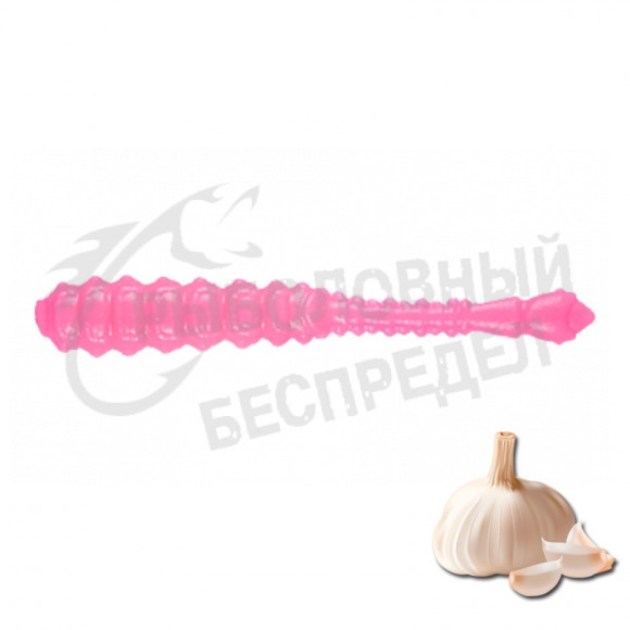 Силиконовая приманка Ojas Bony Leech Soft Winter 48mm Pink (fluo) Garlic