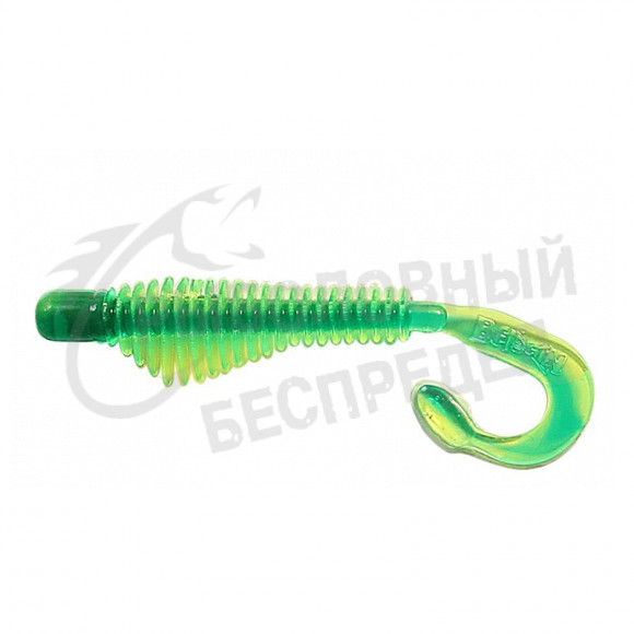 Силиконовая приманка B Fish N Tackle Moxi Ringie 3" #Chartreuse-Green Core
