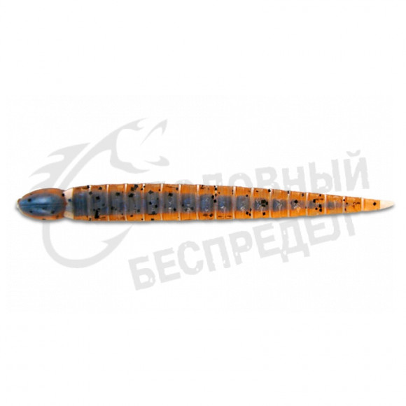 Приманка силиконовая Keitech Custom Leech #111C Cinnamon PP - Blue Neon