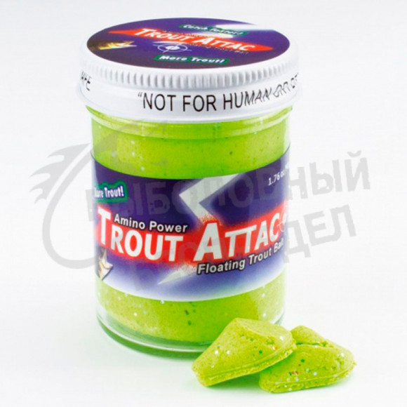 Форелевая паста Trout Attac 50g цв. Chartreuse art.100525