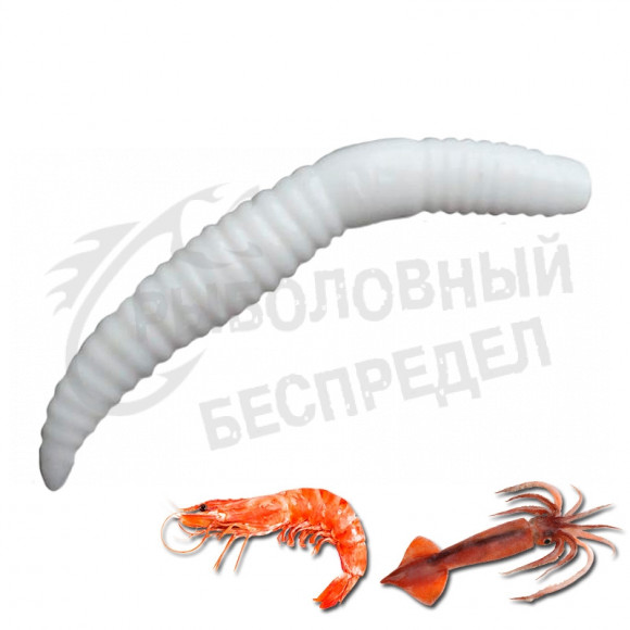 Crazy Fish MF Baby Worm 2" Floating TPR 66-50-59-7-EF креветка+кальмар цв.59