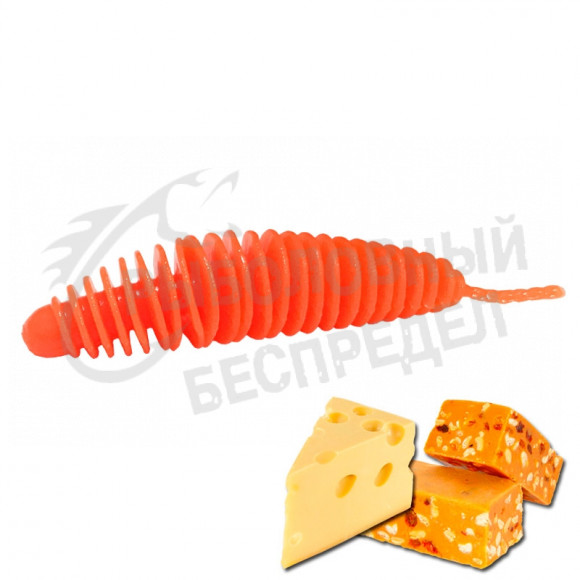 Мягкая приманка Trout Zone Plamp 2,5" оранжевый сыр щербет