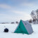 Палатка зимняя двускатная DELTA Комфорт biruza-gray утепленная Helios