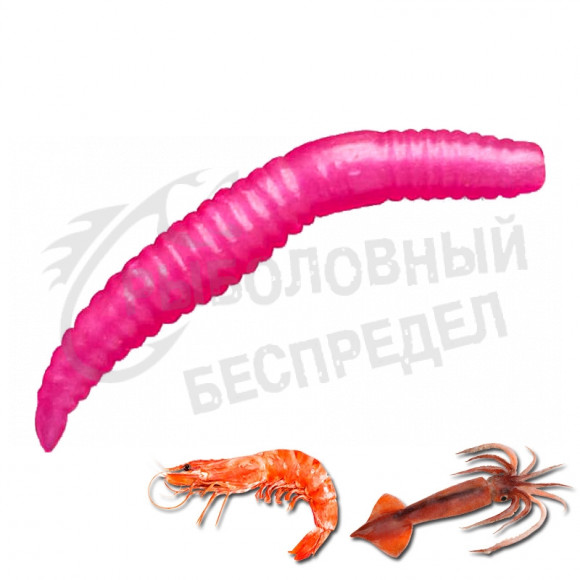Crazy Fish MF Baby Worm 2" Floating TPR 66-50-101-7-EF креветка+кальмар цв.101
