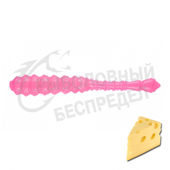 Силиконовая приманка Ojas Bony Leech Soft Winter 48mm Pink (fluo) Cheese