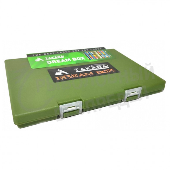 Коробка для микроблёсен Takara Dream Box 198x149x20mm цв. Зеленая