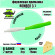 Форелевая силиконовая приманка COOL PLACE BOMBER 3.1" зеленый-белый СЫР