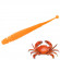 Мягкая приманка Trout Zone Boll 3.2" оранжевый краб