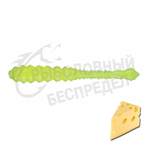 Силиконовая приманка Ojas Bony Leech Soft Winter 48mm Chartreuse (fluo) Cheese