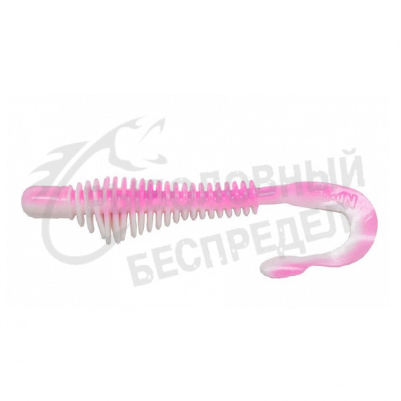 Силиконовая приманка B Fish N Tackle Moxi Ringie 3" #Pink-White