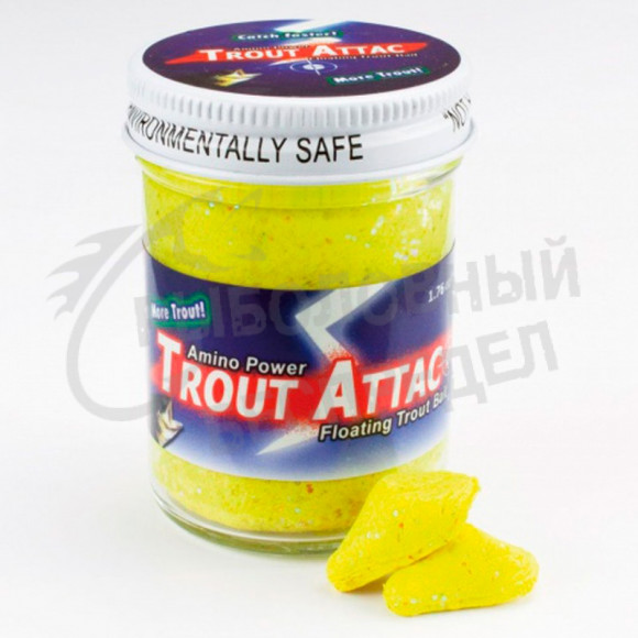 Форелевая паста Trout Attac 50g цв. Yellow Flash art.100510