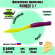 Форелевая силиконовая приманка COOL PLACE BOMBER 3.1" фиолетовый-желтый СЫР