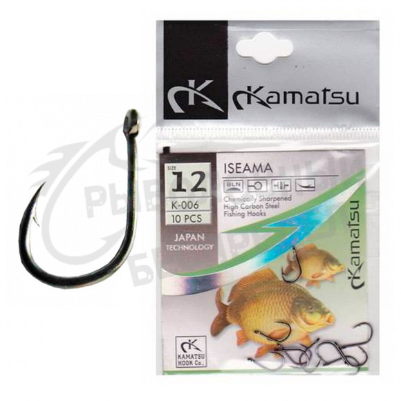 Крючки Kamatsu Iseama K-006 №6 (10шт-уп)