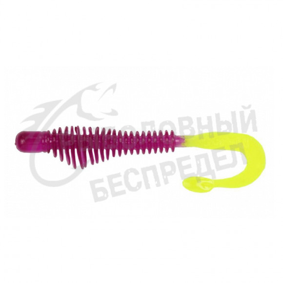 Силиконовая приманка B Fish N Tackle Moxi Ringie 3" #Purple-Chart Tail