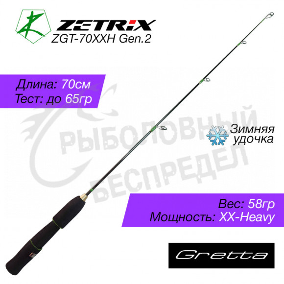 Зимняя удочка Zetrix Gretta ZGT-70XXH GEN2